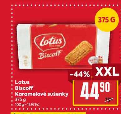 Lotus Biscoff Karamelové sušenky 375 g