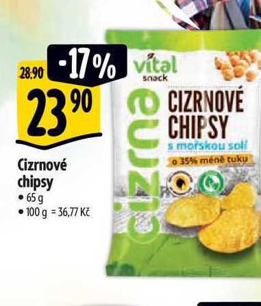   Cizrnové chipsy • 65 g 