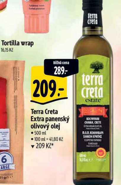  Terra Creta Extra panenský olivový olej • 500 ml 
