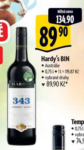   Hardy's BIN 0,75 l