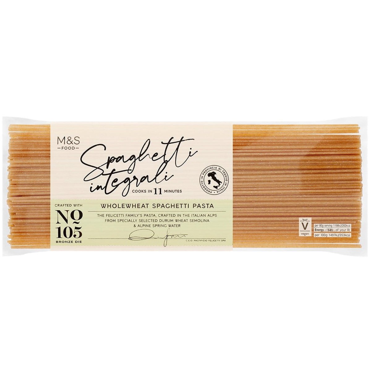 Marks & Spencer Italské celozrnné pšeničné špagety