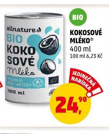KOKOSOVÉ MLÉKO, 400 ml