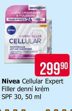 Nivea Cellular Expert Filler denní krém SPF 30, 50 ml 