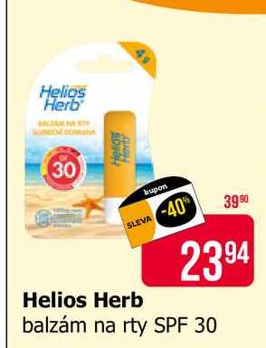Helios Herb balzám na rty SPF 30 