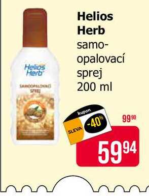 Helios Herb samoopalovací sprej 200 ml 