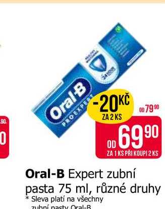 Oral-B Expert zubní pasta 75 ml, různé druhy 