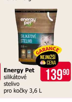 Energy Pet silikátové stelivo pro kočky 3,6 L