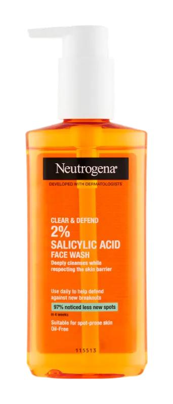 Neutrogena Čistící gel Clear & Defend, 200 ml