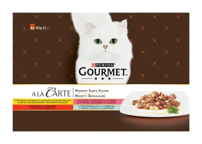 Gourmet Kapsičky pro kočky A la Carte 4x 85 g, 340 g