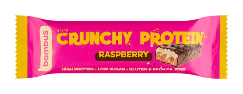 Bombus Proteinová tyčinka Crunchy Raspberry, 50 g