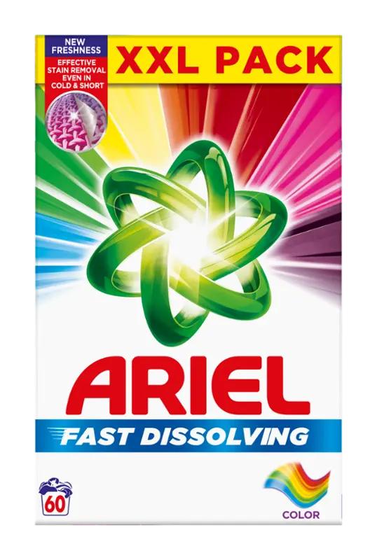 Ariel Prací prášek Color Fast Dissolving, 60 pd