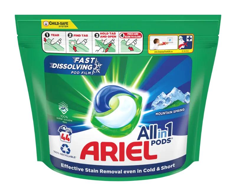 Ariel Prací kapsle All-in-1 PODS® Mountain Spring, 44 pd