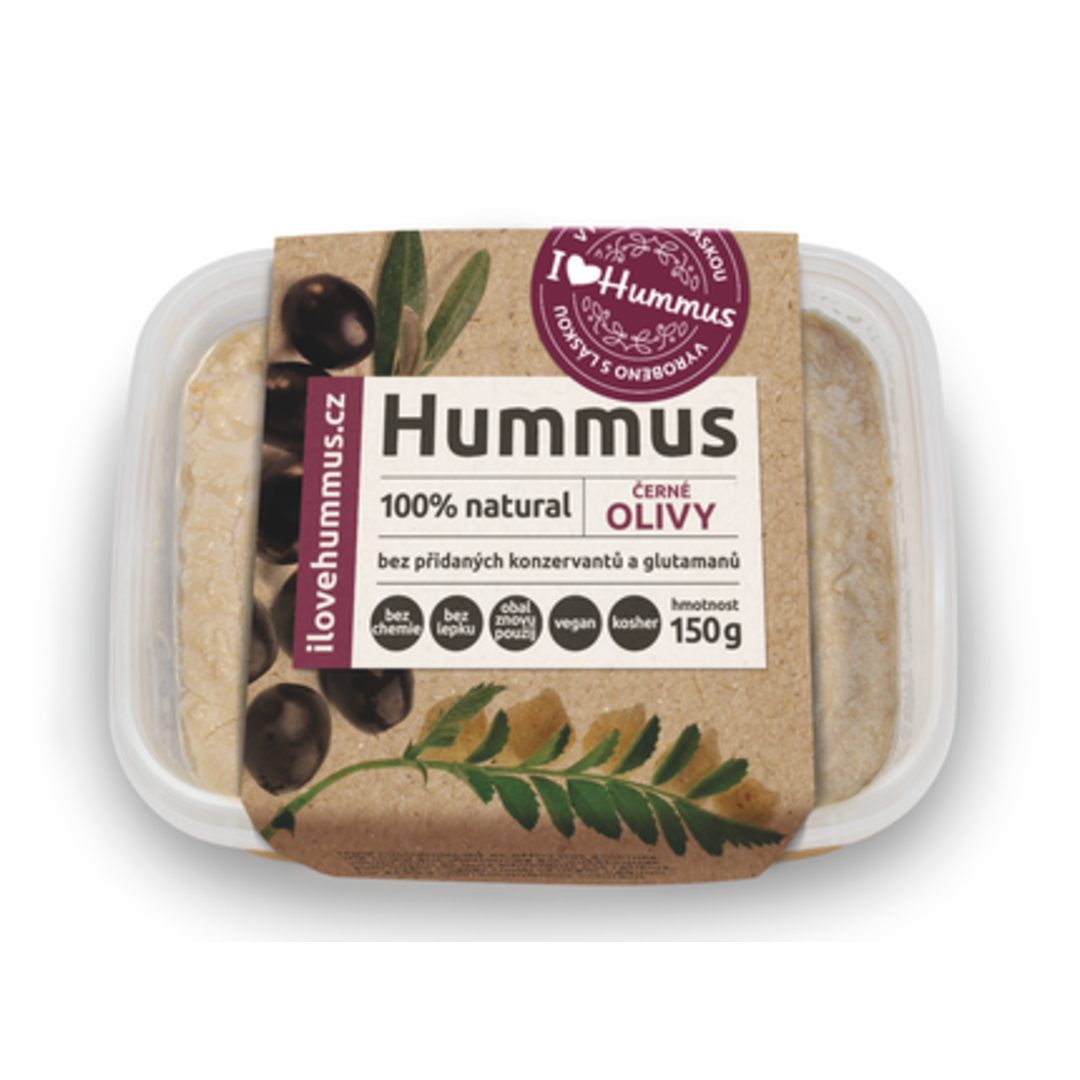 I love hummus Černé olivy