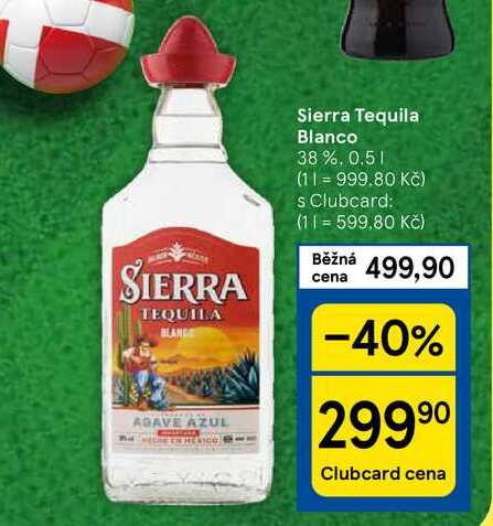 Sierra Tequila Blanco 38 %, 0.5 l