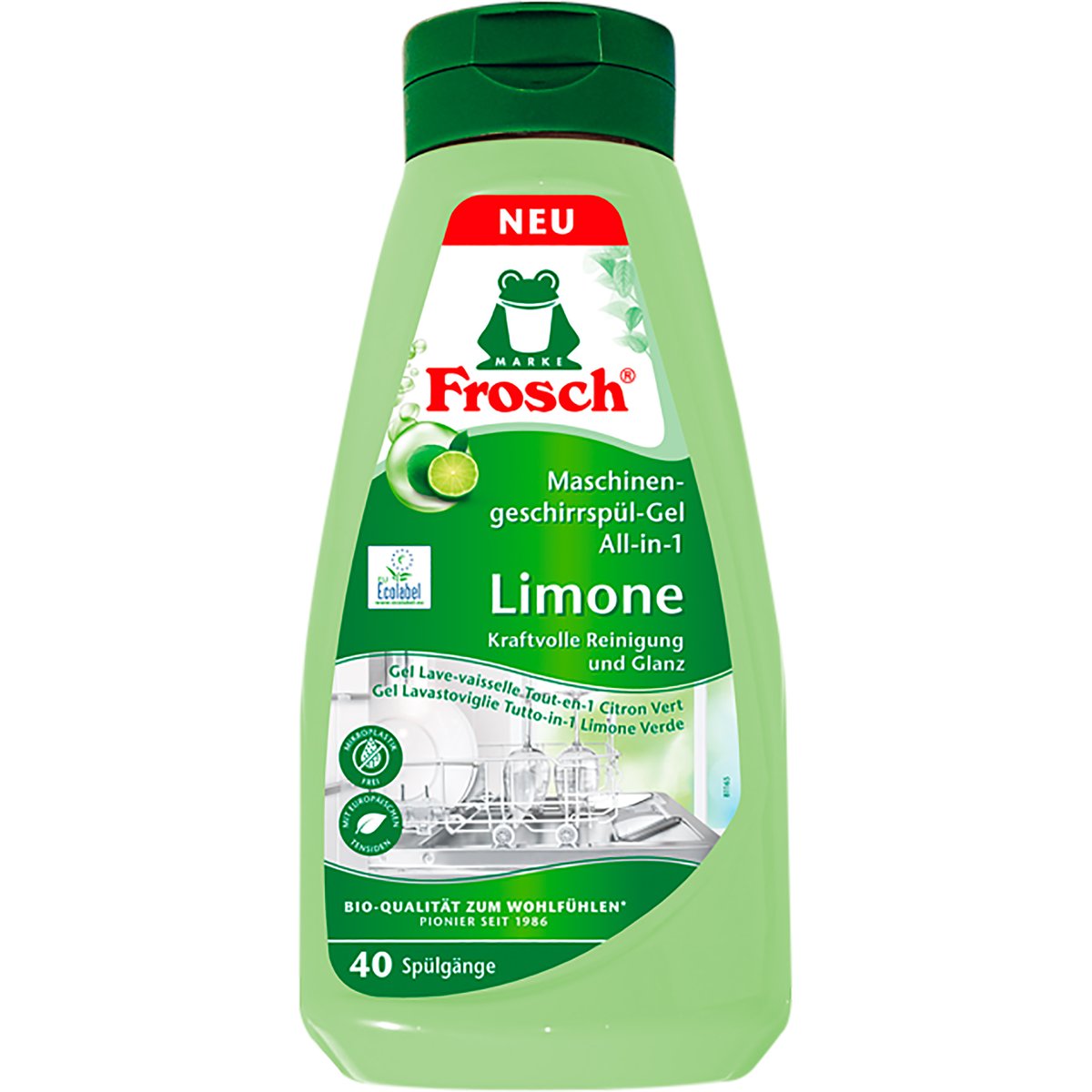 Frosch EKO All-in-one gel do myčky limetka (0,75 l)
