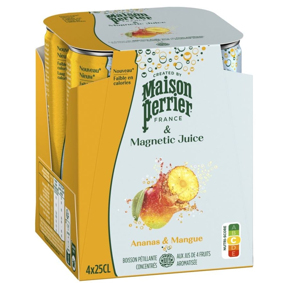 Perrier & Juice Ananas a mango multipack 4×250 ml