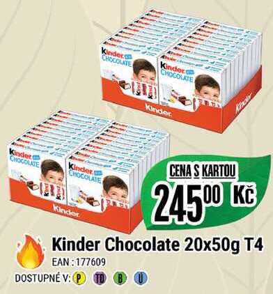 Kinder Chocolate 20x50g T4  