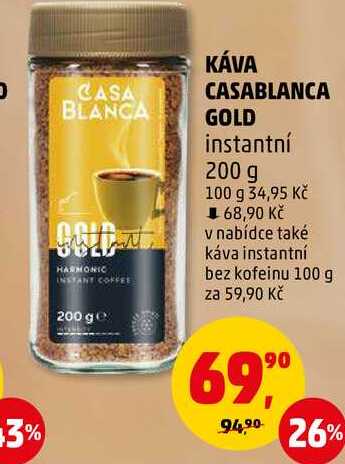 CASABLANCA GOLD instantní káva 200 g 