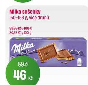 Milka sušenky 150-156 g, více druhů 