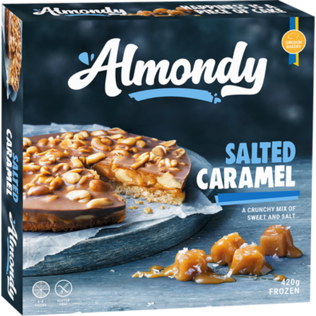 Almondy dort slaný karamel