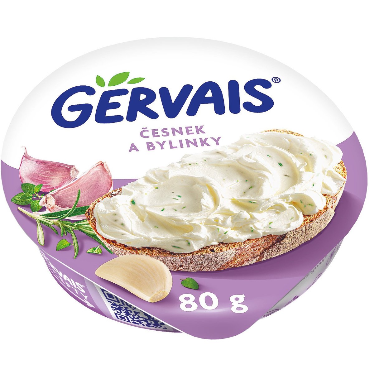 Gervais Original krémový tvarohový sýr s česnekem a bylinkami