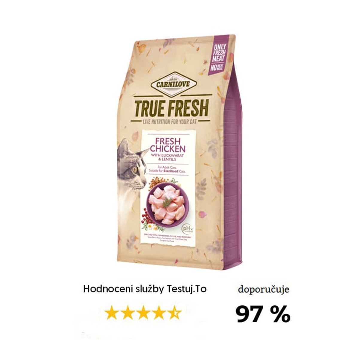 Carnilove True Fresh Granule pro kočky – kuře