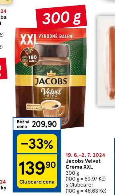 Jacobs Velvet Crema XXL, 300 g