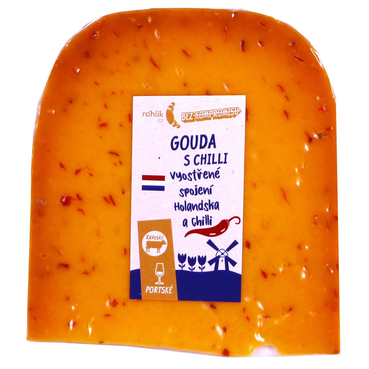 Rohlik.cz Gouda s chilli výkroj