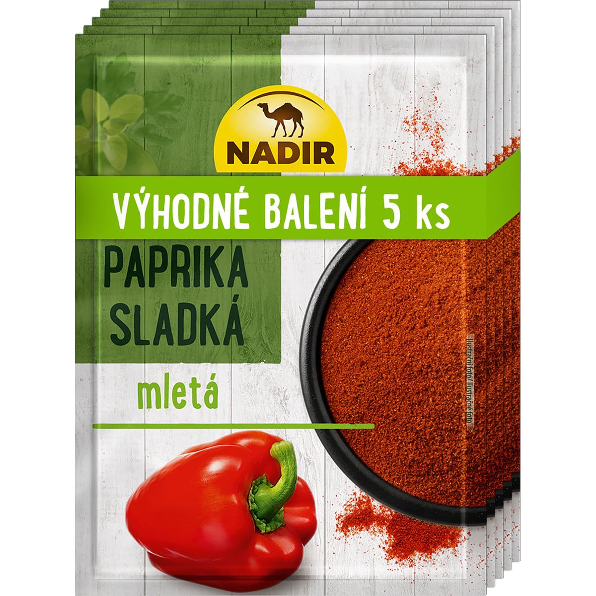 Nadir Paprika sladká mletá (Balení 5 ks)