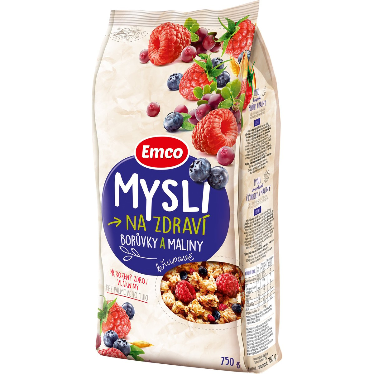 Emco Mysli na Zdraví Křupavé Borůvky a maliny