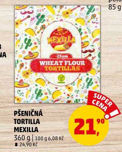 PŠENIČNÁ TORTILLA MEXILLA, 360 g