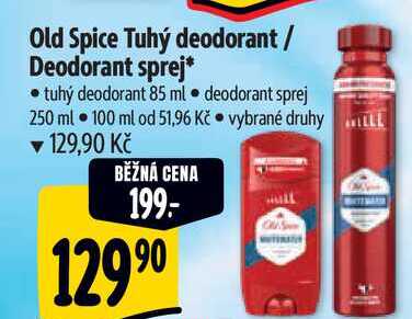 Old Spice Tuhý deodorant/Deodorant sprej, tuhý deodorant 85 ml, deodorant sprej 250 ml