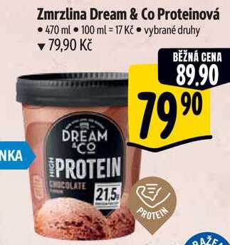 Zmrzlina Dream & Co Proteinová, 470 ml