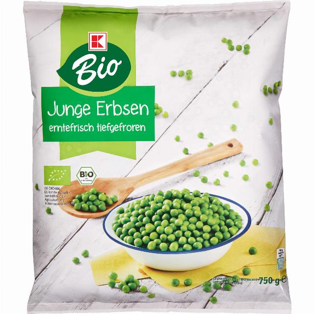K-BIO Mladý hrášek čerstvý ze sklizně