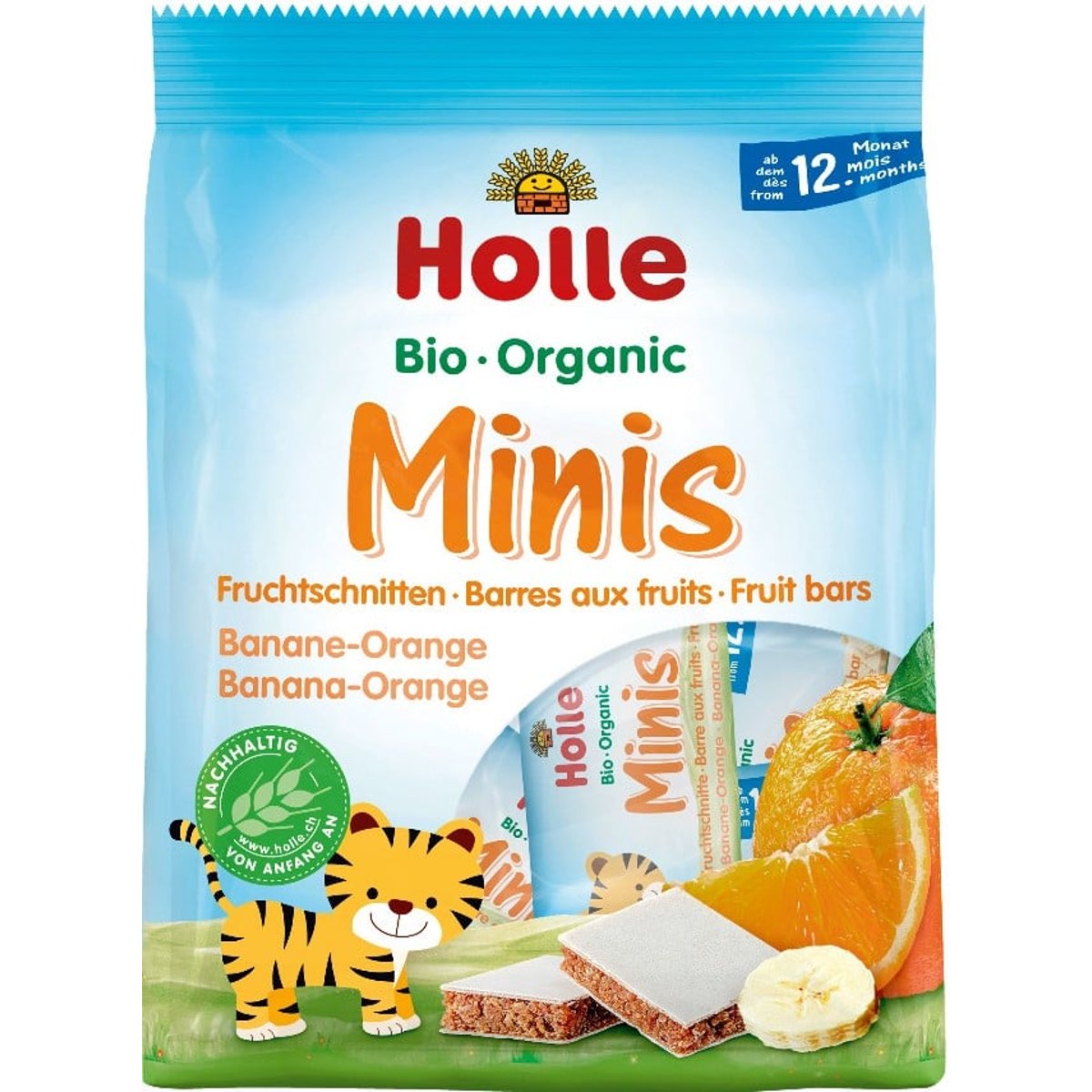 Holle BIO Organické minis banánové s pomerančem