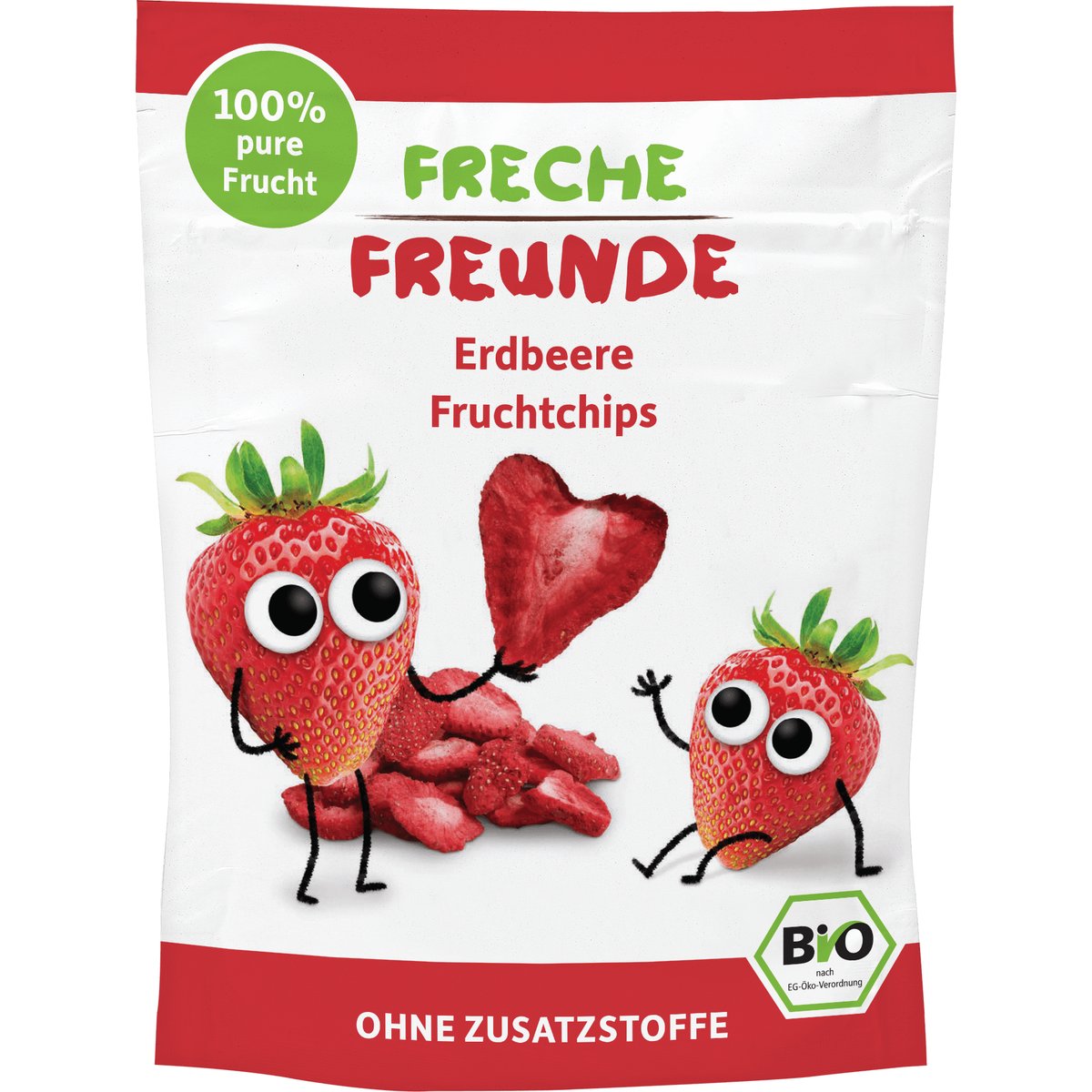 Freche Freunde BIO Ovocné chipsy jahoda