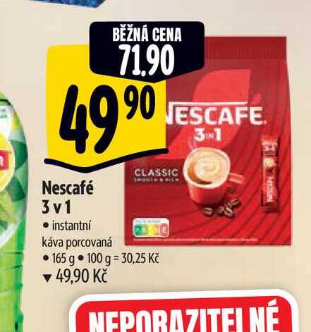   Nescafé 3v1  instantní káva  165 g