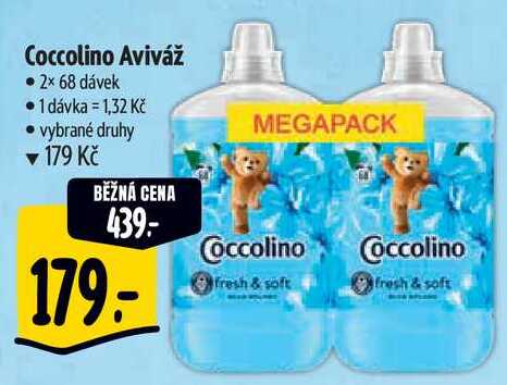 Coccolino Aviváž, 2x 68 dávek