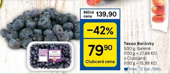 Tesco Borůvky, 500 g