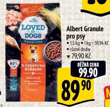 Albert Granule pro psy, 1,5 kg