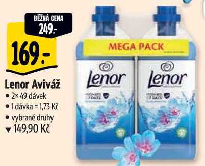 Lenor Aviváž, 2x 49 dávek 