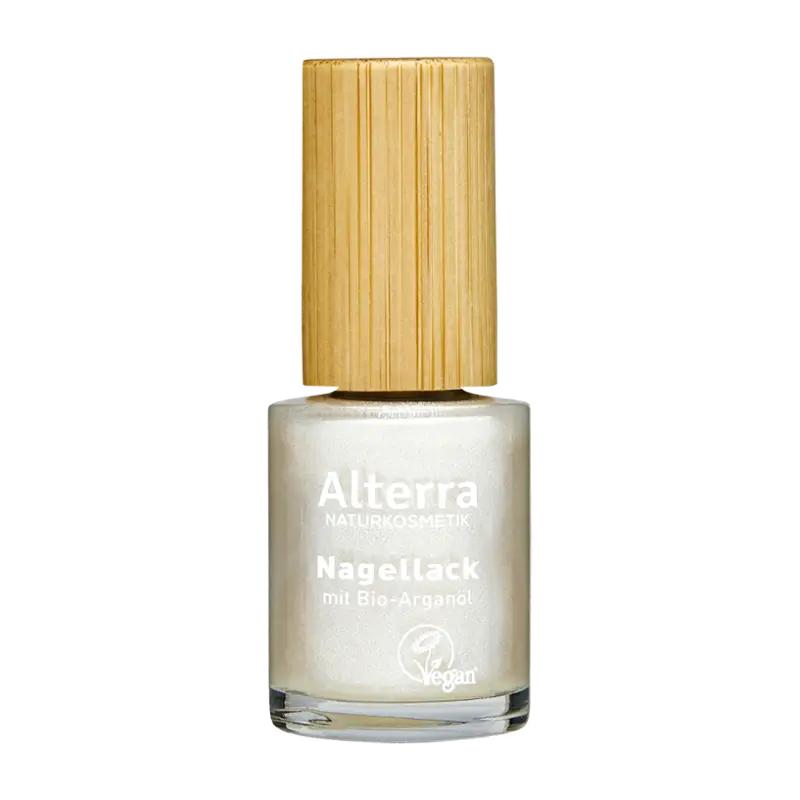 Alterra Naturkosmetik Lak na nehty 14 White Glitter, 1 ks