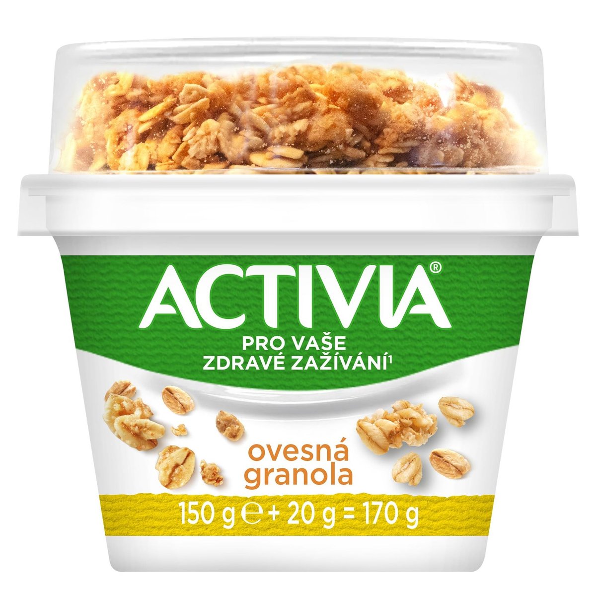 Activia Bílá s ovesnou granolou