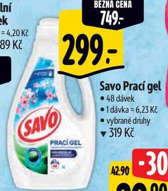 Savo Prací gel, 48 dávek 