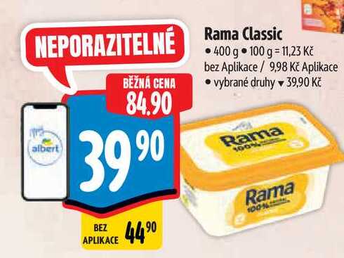 Rama Classic 400 g vybrané druhy 