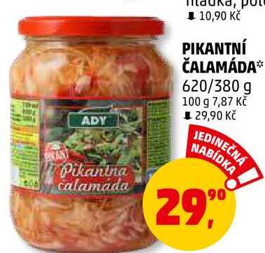 PIKANTNÍ ČALAMÁDA, 620/380 g