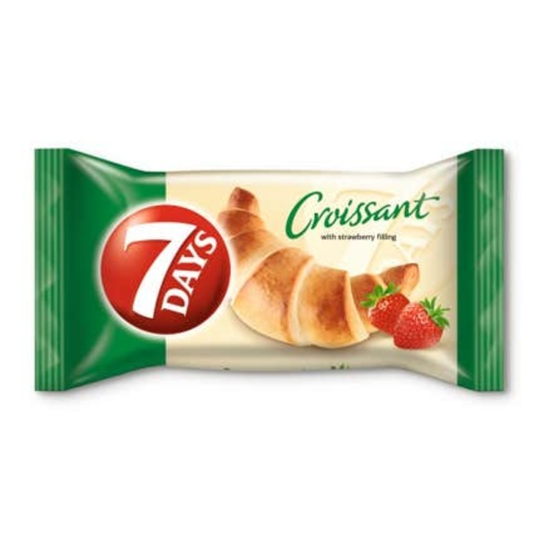 7 Days Croissant s jahodovou náplní