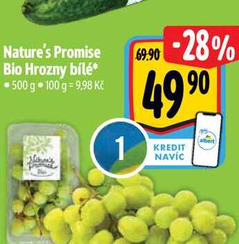 Nature's Promise Bio Hrozny bílé  500 g 