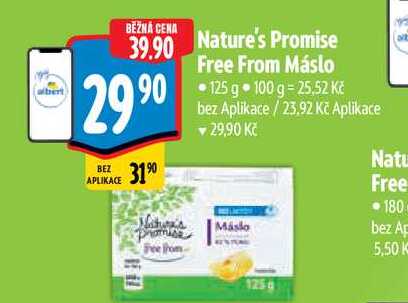   Nature's Promise Free From Máslo  125 g 