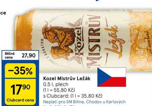 Kozel Mistrův Ležák, 0.5 l